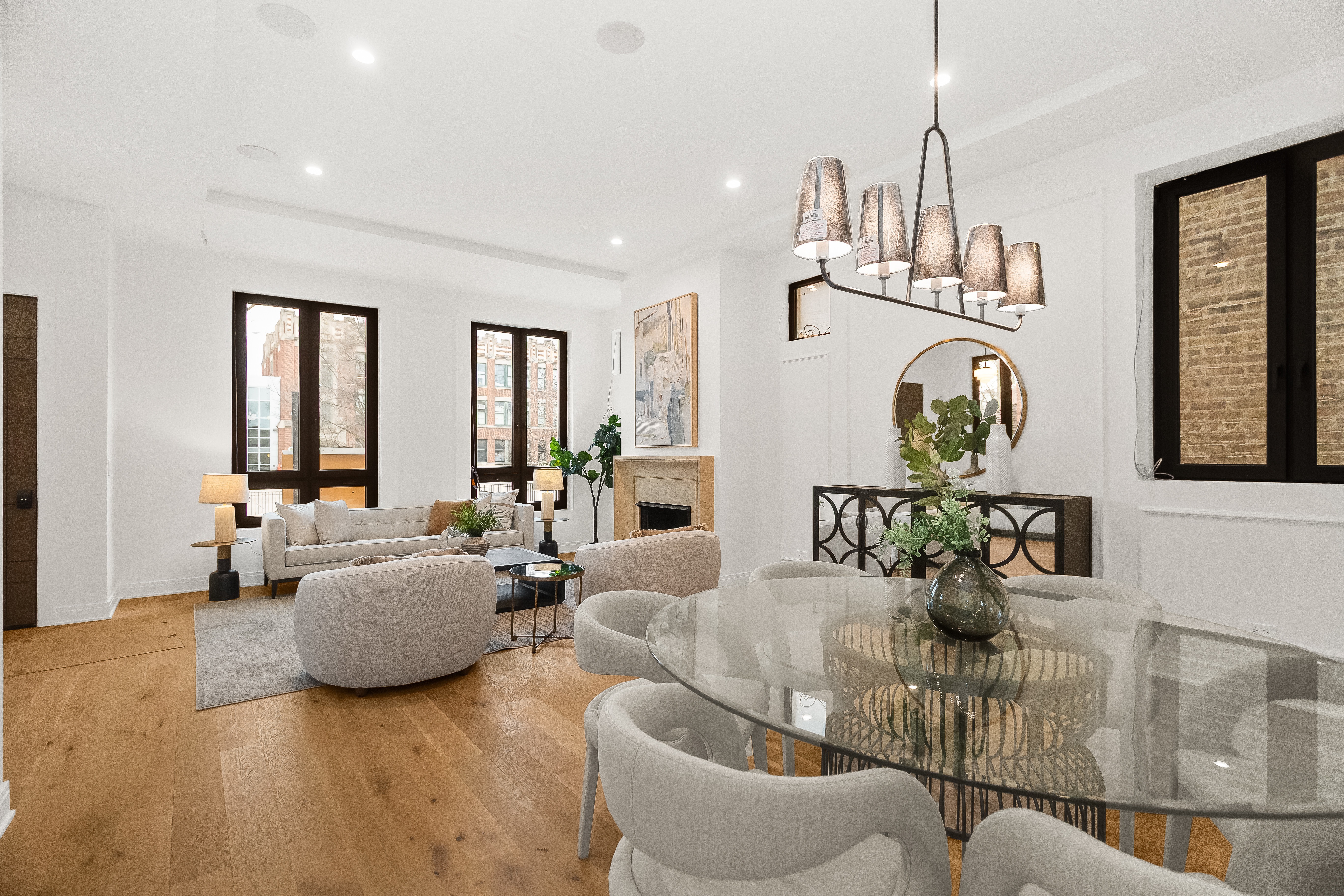 Dining room beside the living area