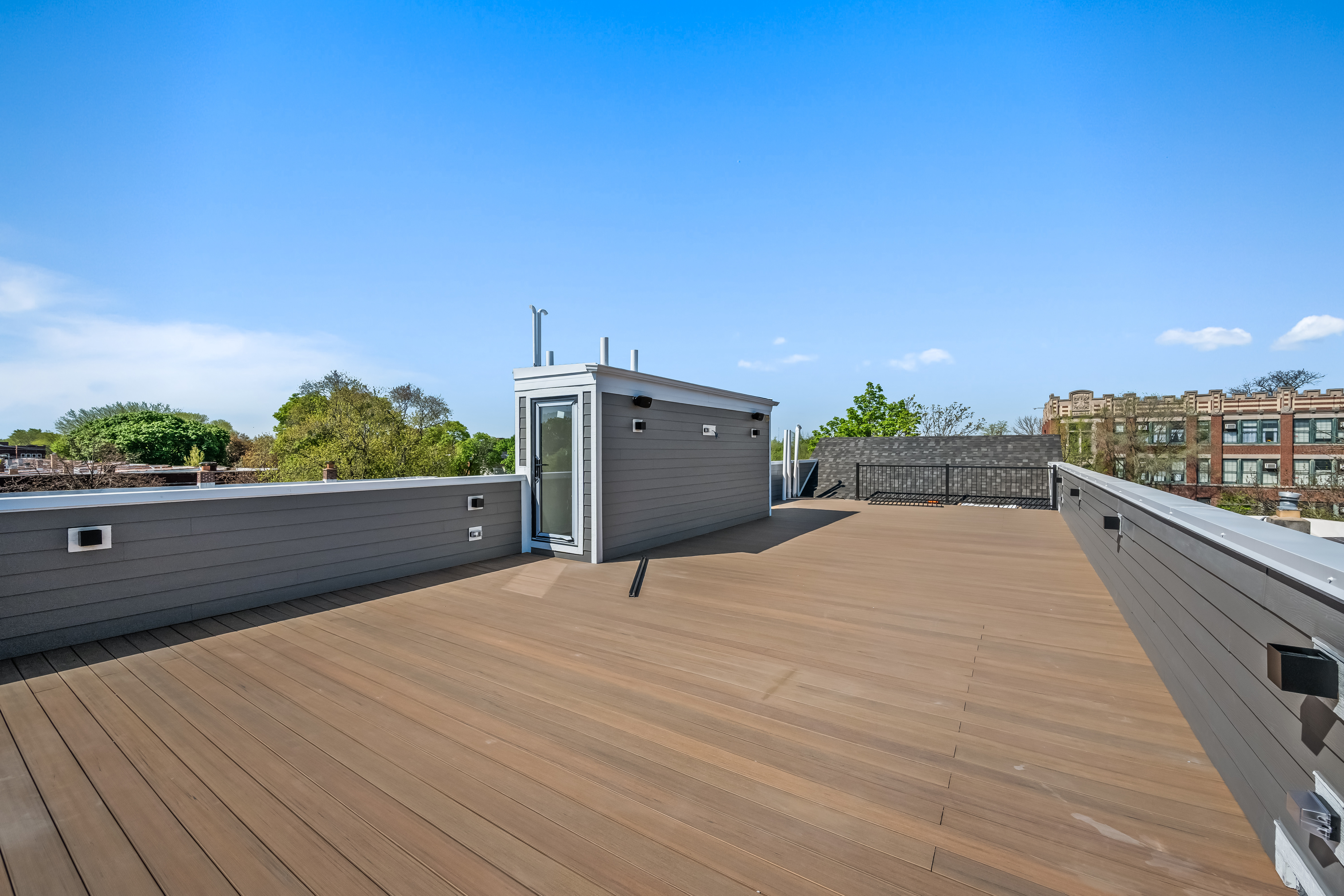 Expansive rooftop deck